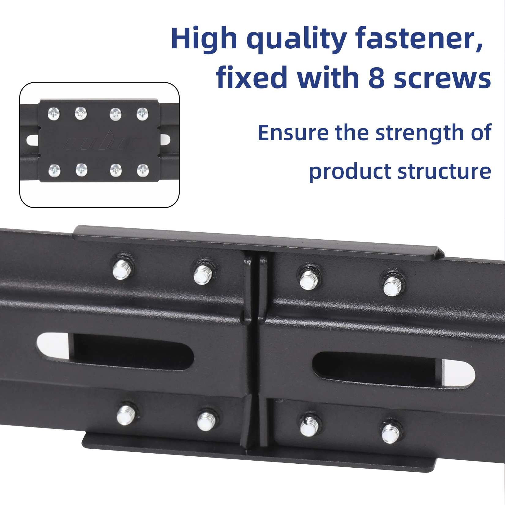 Barkan Supporto universale per soundbar, staffa regolabile per montaggio sopra o sotto il televisore, dimensioni 13-80 pollici, si adatta alla maggior parte delle soundbar fino a 6,4 kg, facile da