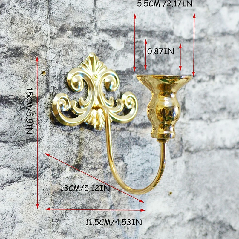 Set Di 2 Portacandele Da Parete In Ferro Vintage – Con Motivi Floreali Europei, Neri, Per Soggiorno, Camera Da Letto E Sala Da Pranzo