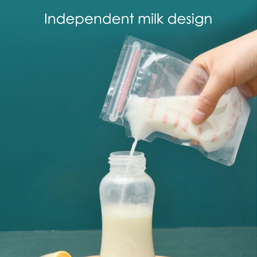 30pcs 100/250ml Milk Storage Bag Baby Safe Feeding Bags Feeding Milk Freezer Bags Mother Baby Food Storage Breast