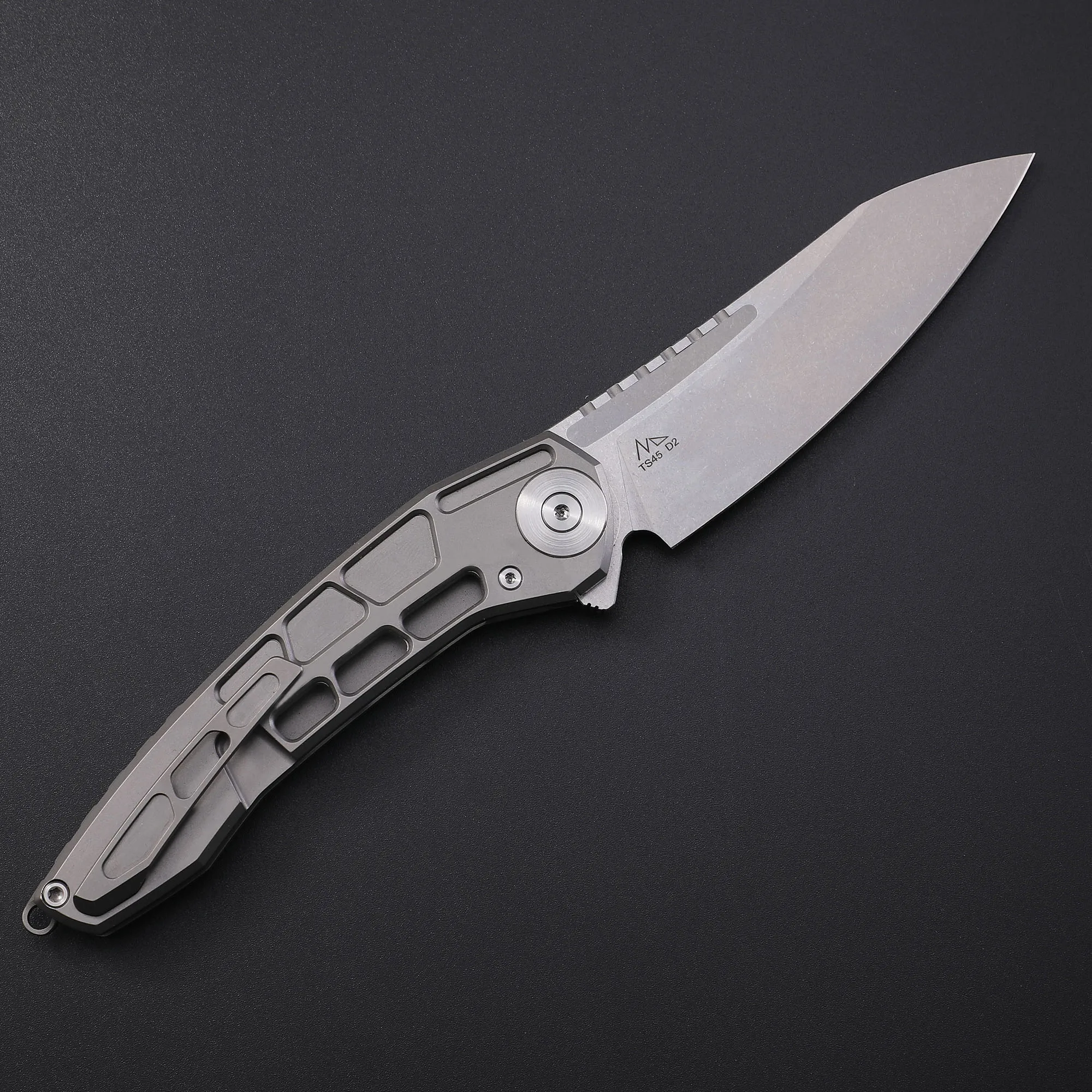 TWOSUN TS45 Folding Knife D2 M390 Steel Knife edc Gear for Men Titanium Handle Ball Bearing Outdoor Hunting Camping  Pocket Tool 2