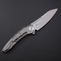TWOSUN TS45 Folding Knife D2 M390 Steel Knife edc Gear for Men Titanium Handle Ball Bearing Outdoor Hunting Camping  Pocket Tool 2