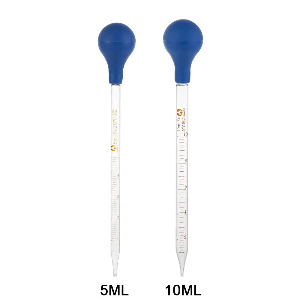 510mlRubberHeadGlassDropperGraduatedPipettesGlassPipettesLab