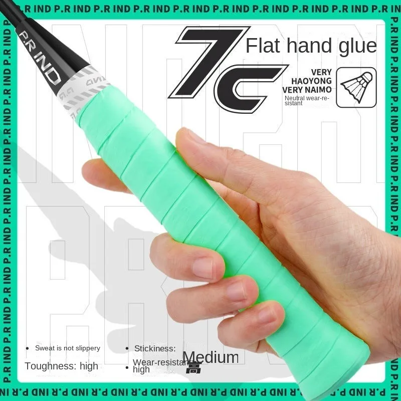1 Pz Badminton Racket Grips Sweatband Pu Hand Glue Antiscivolo Tennis Racket Grips Sweat Tape Padel Sticky Grip Accessori Ac102