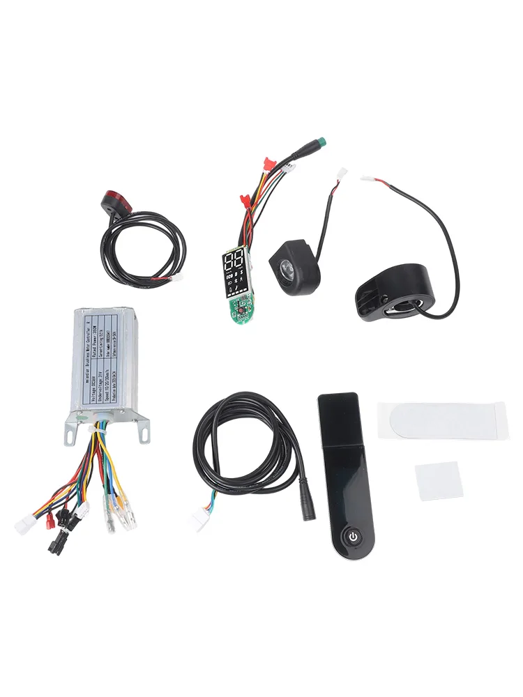 Electric Scooter Enhancement Kit - 36V 350W Throttle & Lighting Set with Braking Accessories