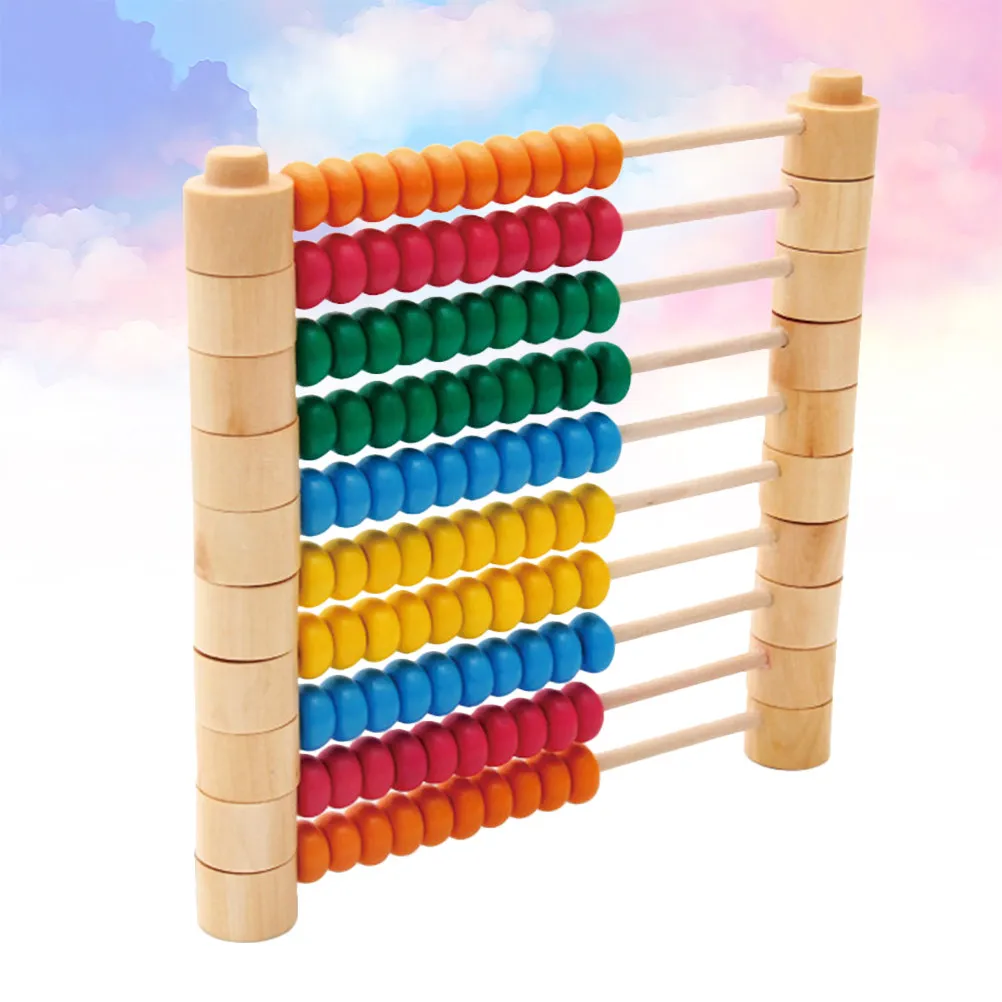 1Pcs 나무 분리형 산술 주판 계산 도구 어린이 학생 학습을위한 조기 교육 용품
