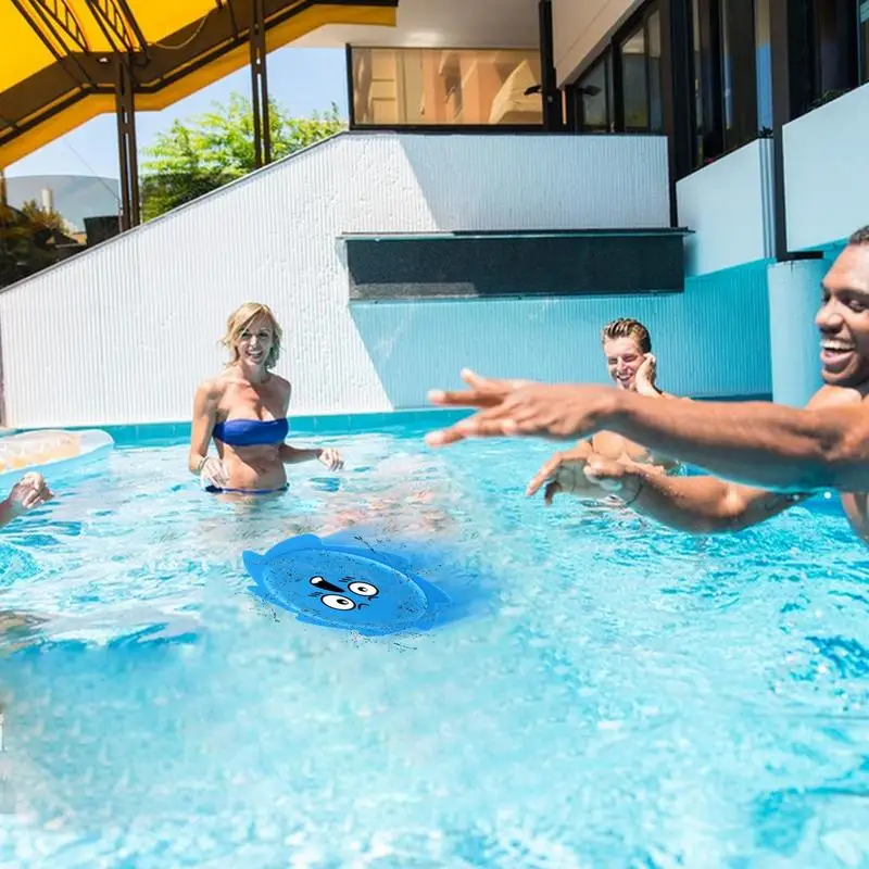 Splash Flying Disc Silicone Toy Water Disc Soft For Splashing Pool Water Toys Soft Throwing Skipping Discs For Summer Hot Days