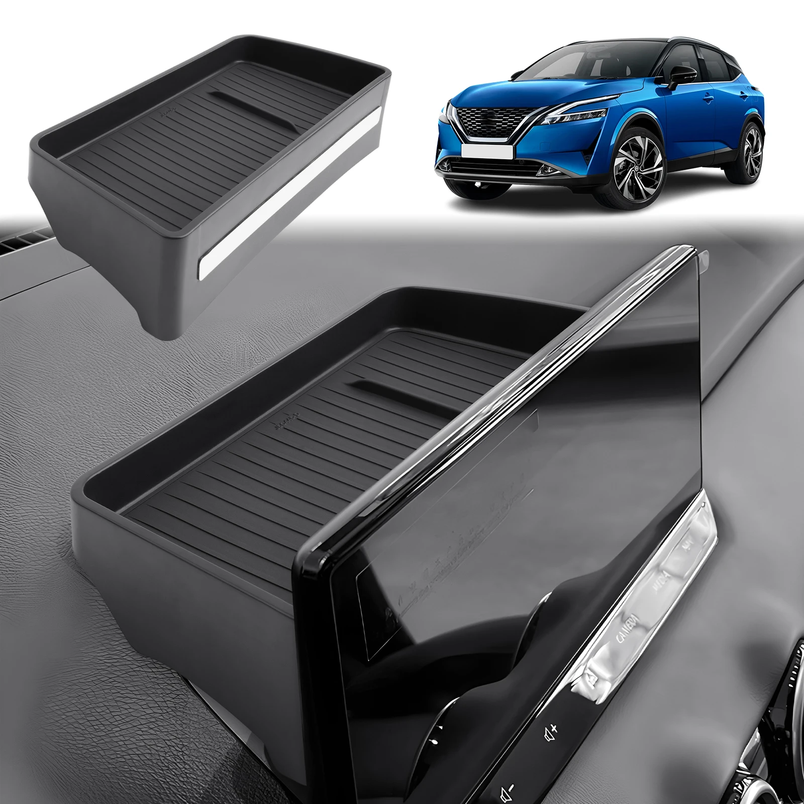 RUIYA für Nissan Qashqai J12 e-Power Auto-Mittelkonsole-Aufbewahrungsbox Auto-Innenraum-Aufbewahrung Qashqai J12 2026 Zubehör