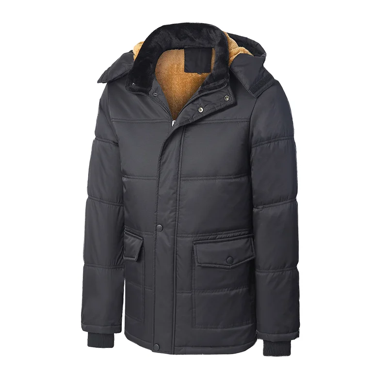 

Красивая зимняя повседневная куртка, мужские бархатные черные парки с капюшоном, ветровка, теплое пальто с подкладкой, большие размеры, пальто, одежда