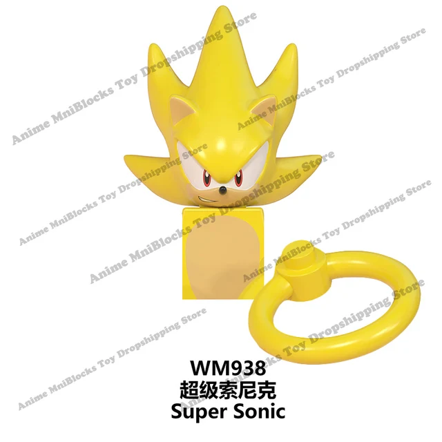 WM6086 WM6087 WM6088 LG1001 anime bricks Sonic Amy Rose Ray Storm Shadow building blocks mini action toy figures Children gifts Blue