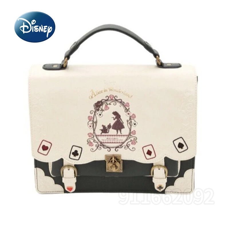 Disney Alice Original New Women's Handbag Luxury Brand Large Capacity Women's Backpack JK Style Cartoon Fashion Lolita Bag