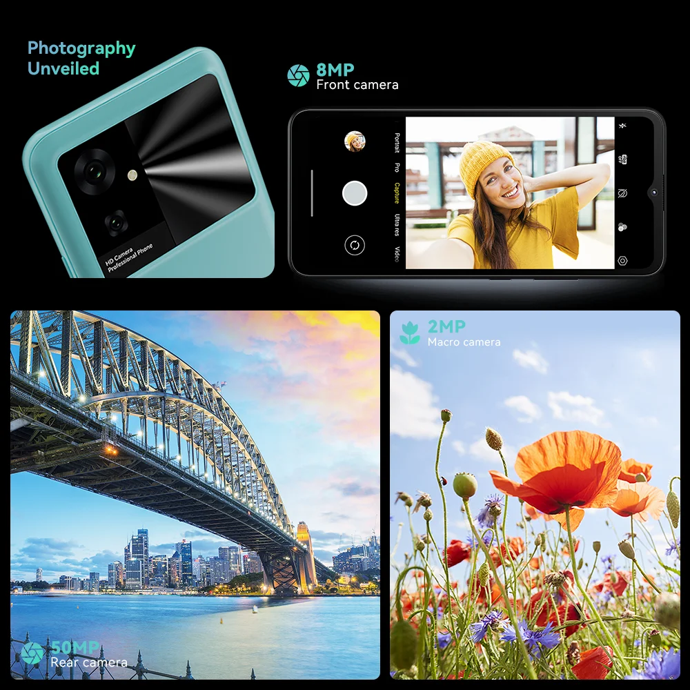 Cubot Note 21スマートフォン、12GB 128GB、6.56インチHD