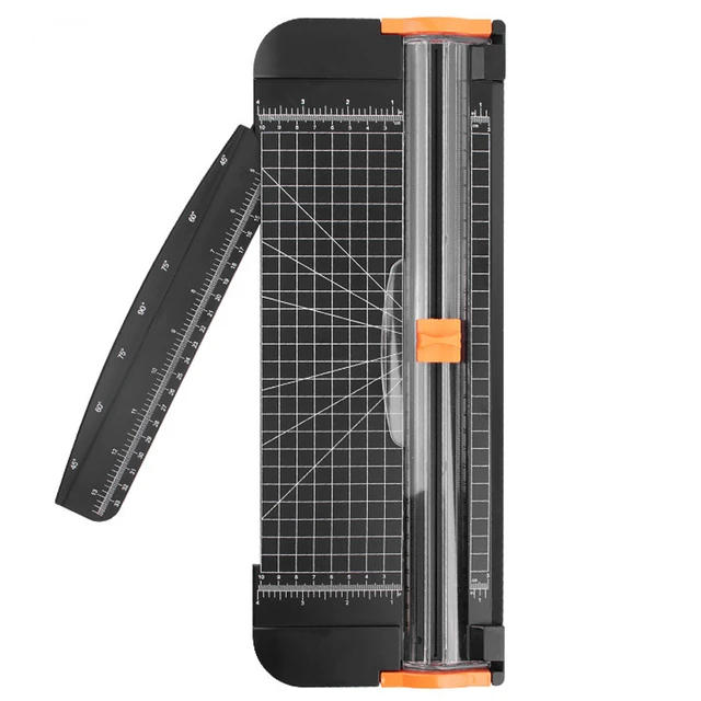 Paper Cutter A4 Paper Cutter Paper Cutter Slider Black With Folding Ruler,  Hobbies & Toys, Stationery & Craft, Craft Supplies & Tools on Carousell