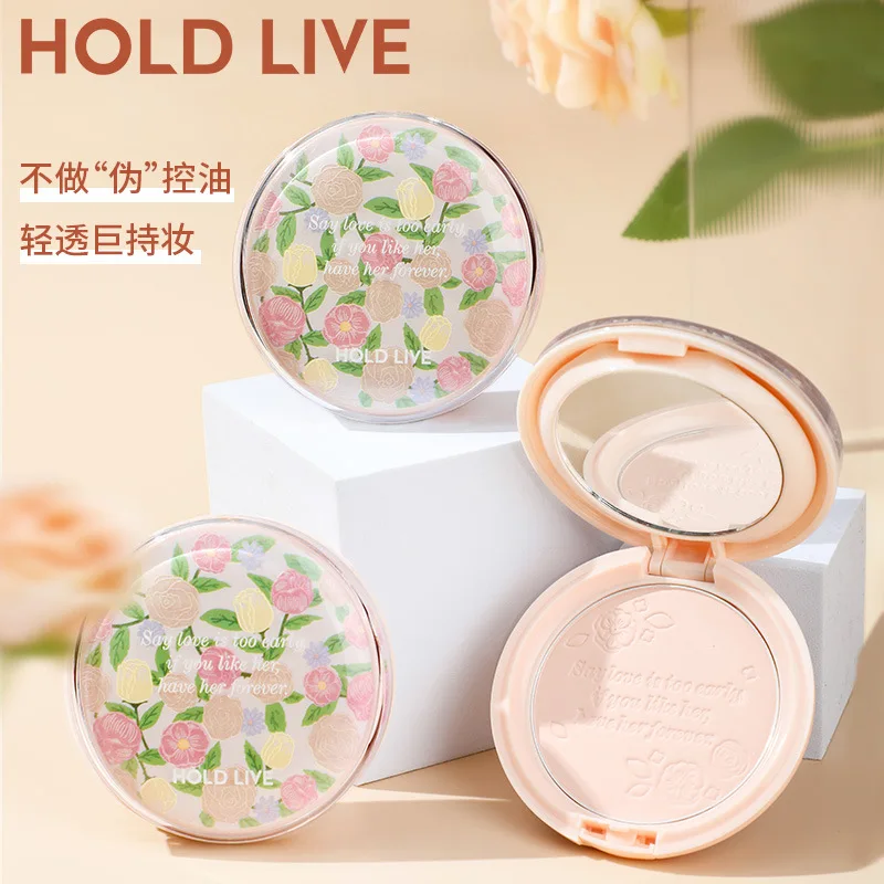 

Hold Live Fairy Garden Full Coverage Long Lasting Makeup Face Powder Pressed Breathable Natural Face Powder Mineral Foundations
