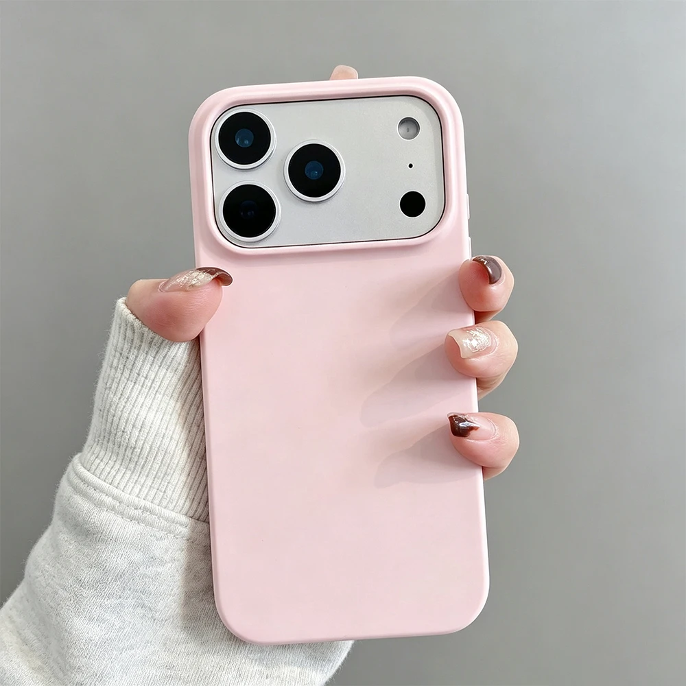 Minimalist Pink Solid Color Fashion Soft Phone Case - TPU Silicone Cover
