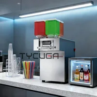 Machine à glaçons commerciale pour neige, 1100W, 180KG/24H, pour lait, glace, Dessert, thé à bulles, magasin de marmites chaudes 3
