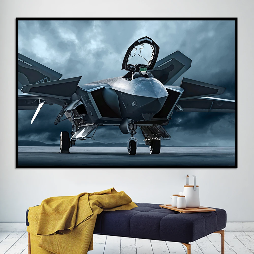 J 20 Fifth generation jet fighter Canvas Poster Wēilóng HD HD large