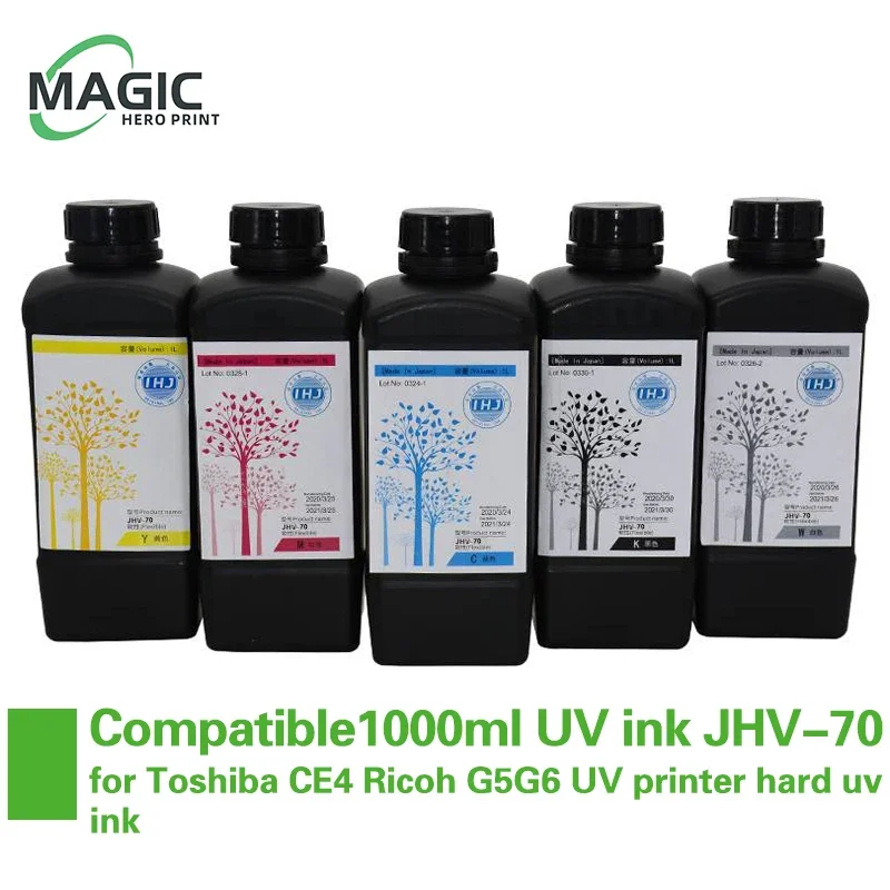 

Новинка, волшебные чернила 1000 мл для УФ-принтера Toshiba CE4 Ricoh G5G6, жесткие УФ-чернила