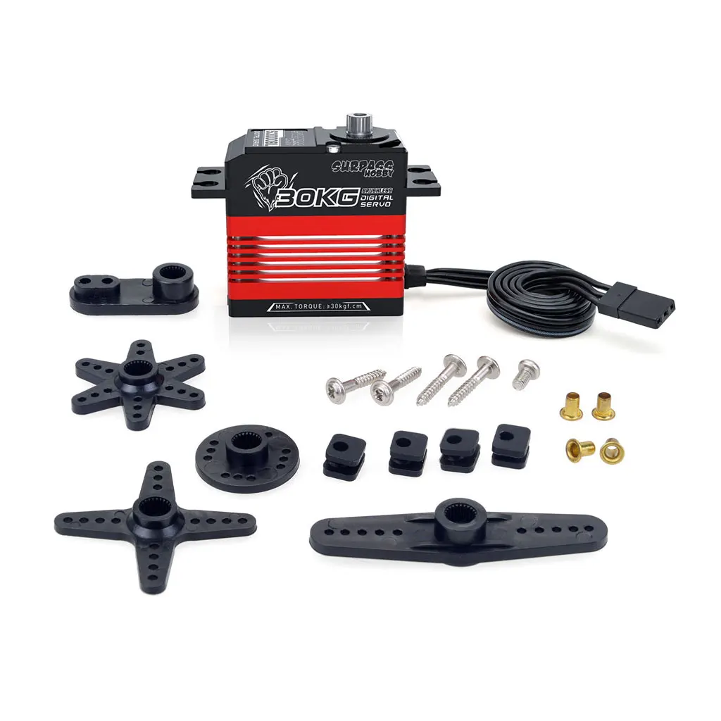 Servomoteur RC 16-70kg Métal Haute Tension pour Robot Voiture