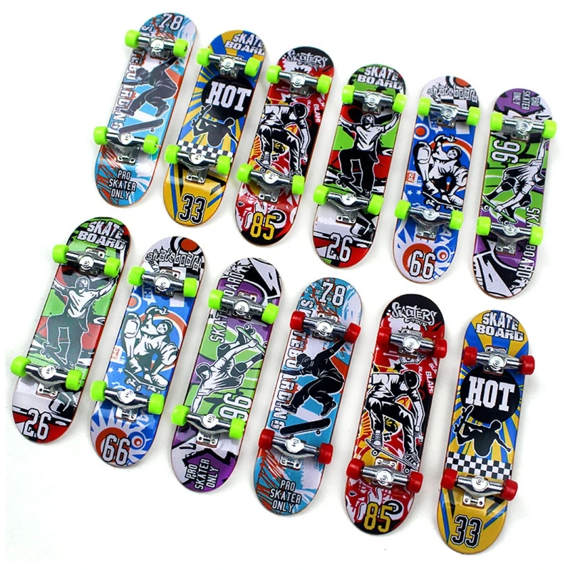 Kids Mini Fingerboard Set 10Pcs/5/1Pc Boys/Girls Birthday Gifts Kids 6-8 Creative Professional Stents Fingers Skate finger skateboard toys fingerboard set