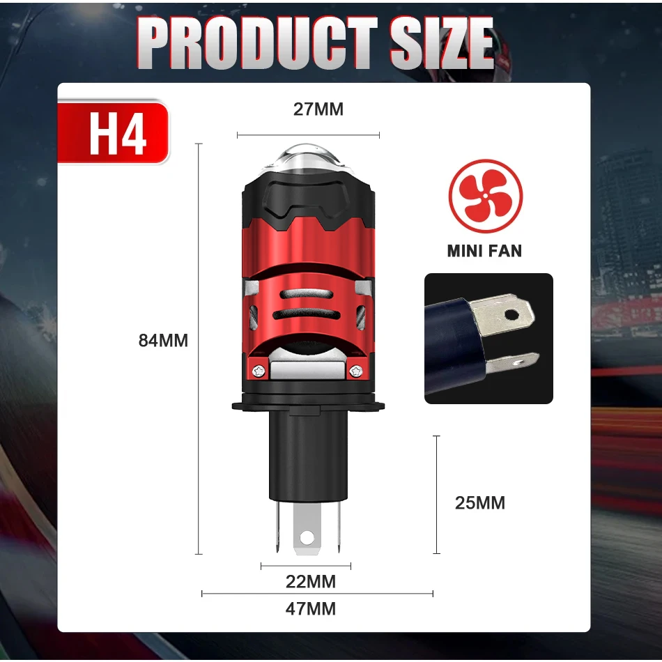 7800000LM 6200W H4/9003/HB2 LED 헤드라이트 전구 프로젝터 렌즈 초고휘도 6000K 화이트 H4 상/하향등 램프 캔버스 플레이 앤 플러그
