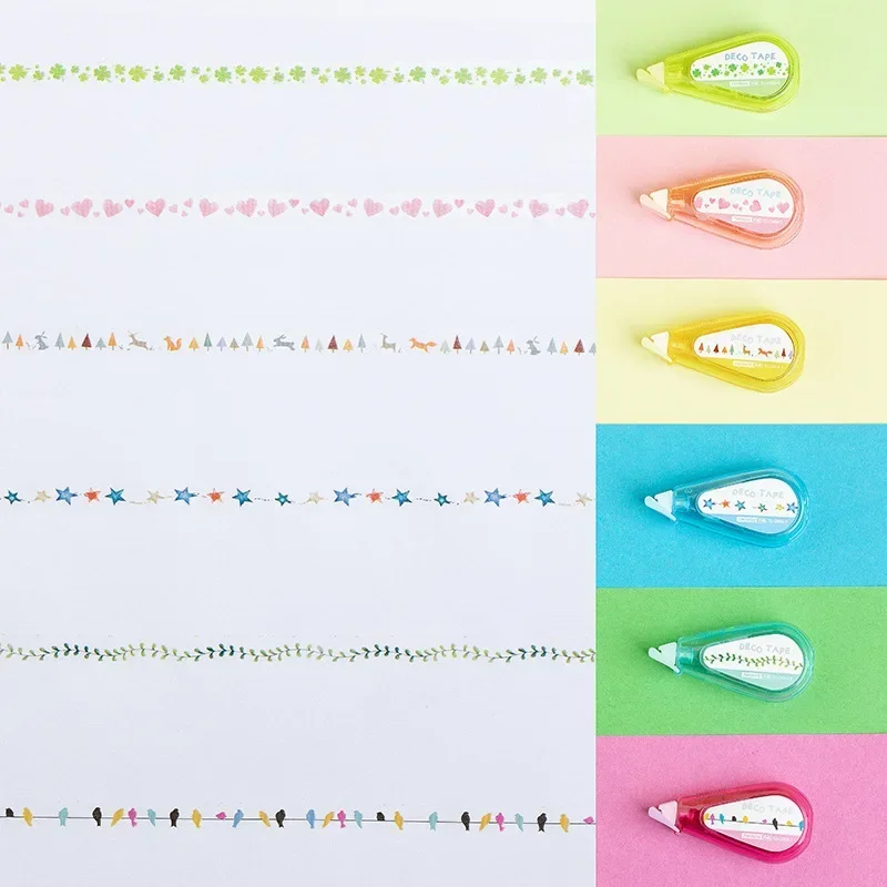 Kawaii Correction Tape Lovely Cartoon Cake Heart Style Correction Tape for DIY Decorative Scrapbook Journal Student Supplies 1pc