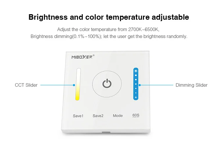 painel de led controlador de sensível ao rgb cor única