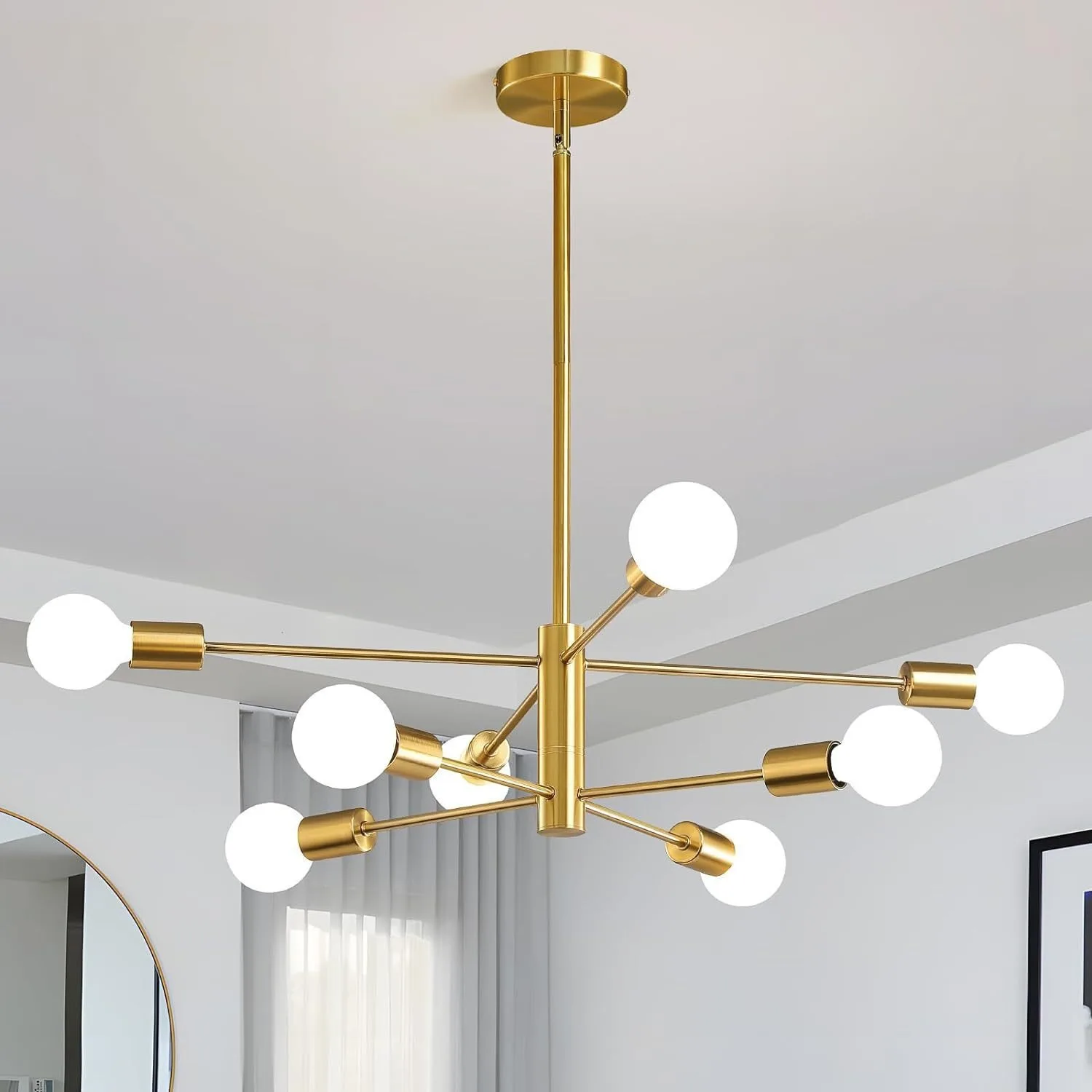 Nordic LED Bean Pendant Light Chandelier image 2