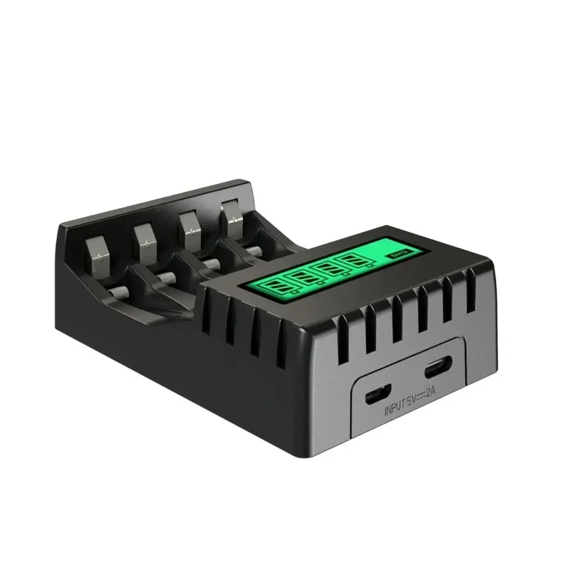 Caricabatteria Intelligente Con Display LCD A 4 Slot Adatto Per - Foto 9