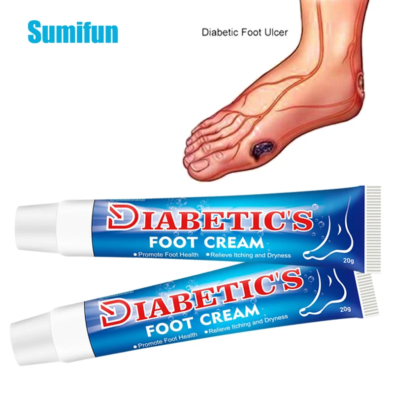 Pain Relief Cream Skin Care Ointment Antibacterial Anti Fungal Cream Diabetes Ulcer Foot Treatment Cream 20g