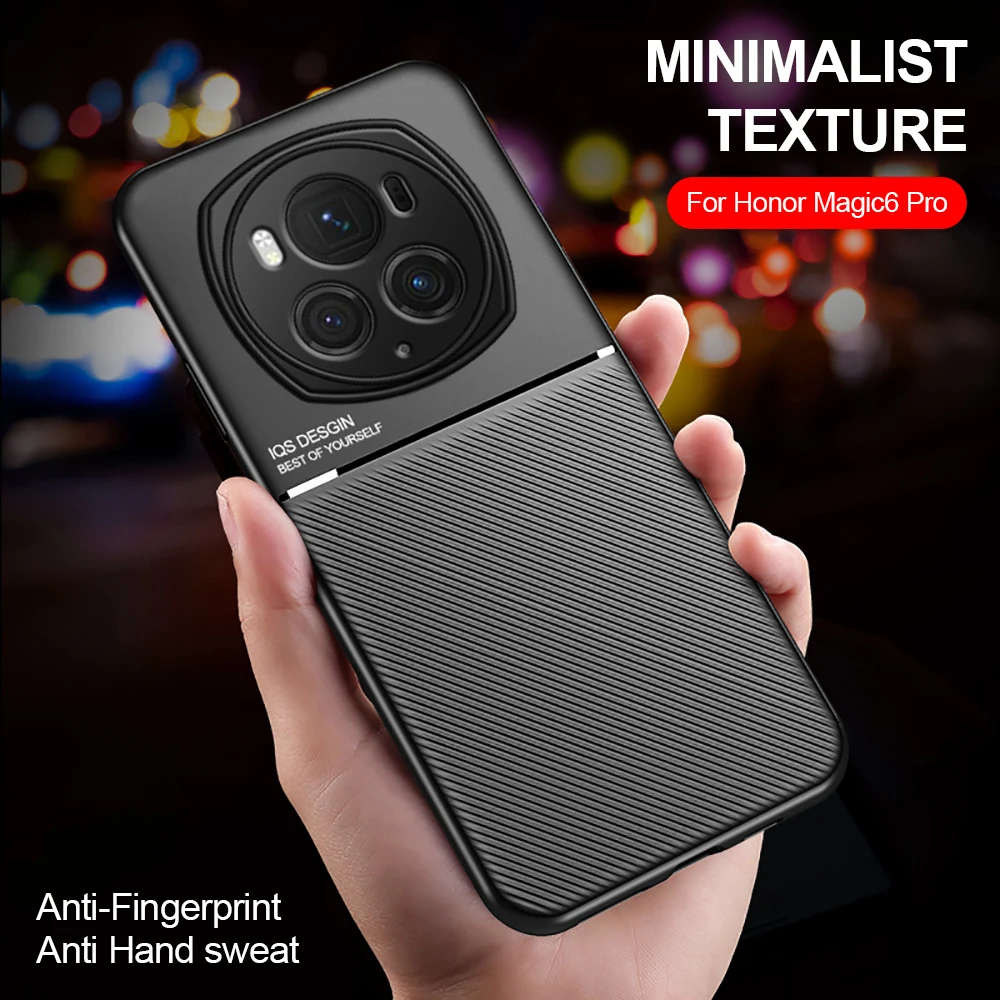 Custodia Magnetica Con Texture Opaca Per Honor Magic 6 Pro 6Pro Magic6 Magic6Pro Cover Huawei Honer Honar Hone 6 Magic Honor Honor Magic6