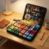 Large Portable Sewing Kit for Home, Complete Set. 20x14cm, with Threads, Needles, Scissors, Compact