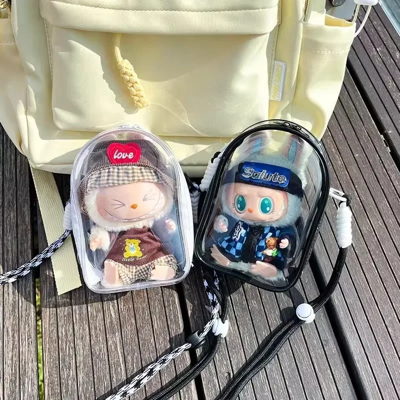 Labubu Protect Case - Sitting Party Cotton Doll Storage & Dustproof Bag