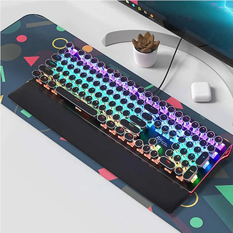 Clavier De Jeu Mécanique RGB Rétroéclairé Filaire Avec