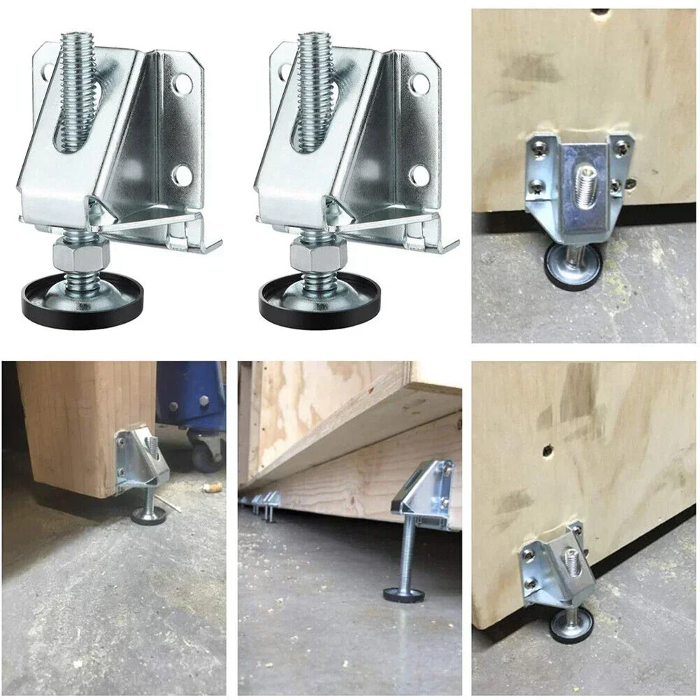 4Pcs Adjustable Furniture Leveler Heavy Duty Furniture Feet Support For Sofa Table Chair Cabinet Height Adjuster Leveling Feet