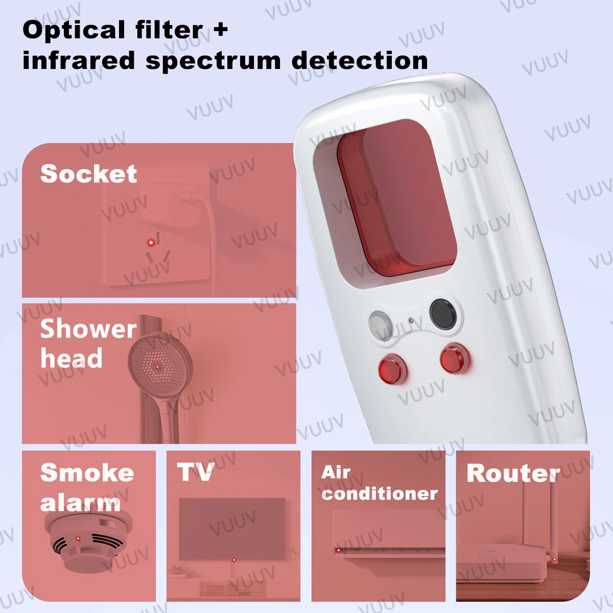 Scanner Anti-Spia Portatile: Design Compatto per Rilevare Telecamere Nascoste nelle Case in Affitto Airbnb - immagine 4