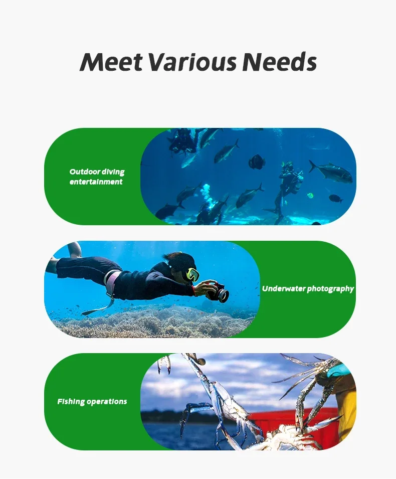 2024 New Portable Electric Scuba Diving Ventilator Artificial Gill Equipment Div