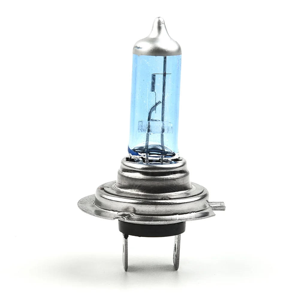 10pcs Car Headlight Bulb H7 55W Ultra White-Light Blue Bubbles Auto Halogen Lamp DC 12V-6000K Quartz Glass Tube 80% hot sell 2pcs 55w 12v h7 6000k car xenon halogen headlight super bright white bulb lamp