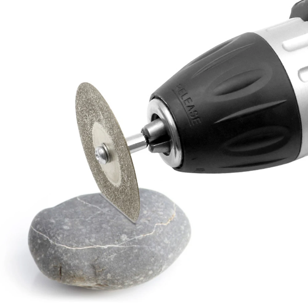 Dremel 공구용 미니 커팅 디스크, 회전 액세서리, 다이아몬드 그라인딩 휠, 회전 원형 톱날, 연마 다이아몬드 디스크