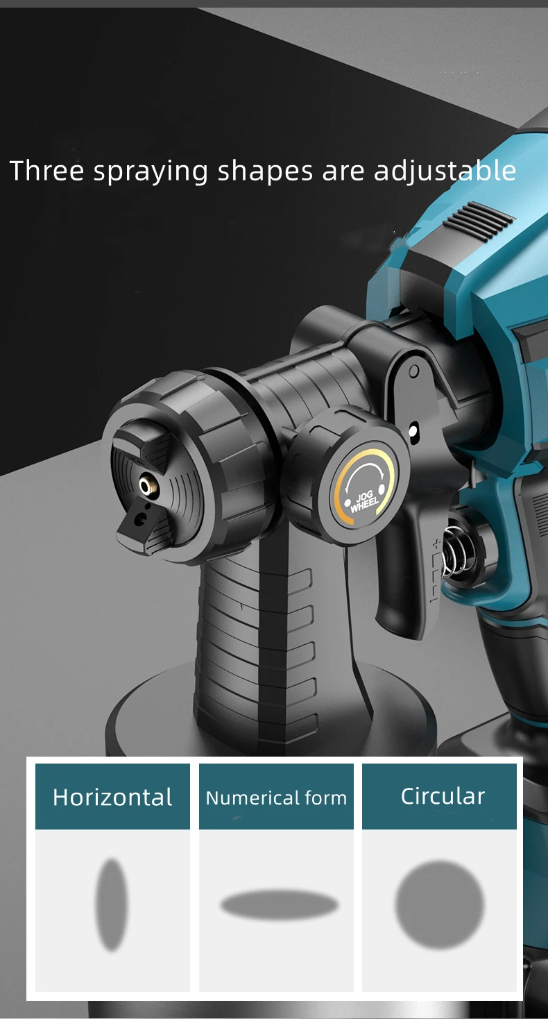 DAZZLEEX Pulvérisateur De Peinture Sans Fil Pour Pistolet à Peinture