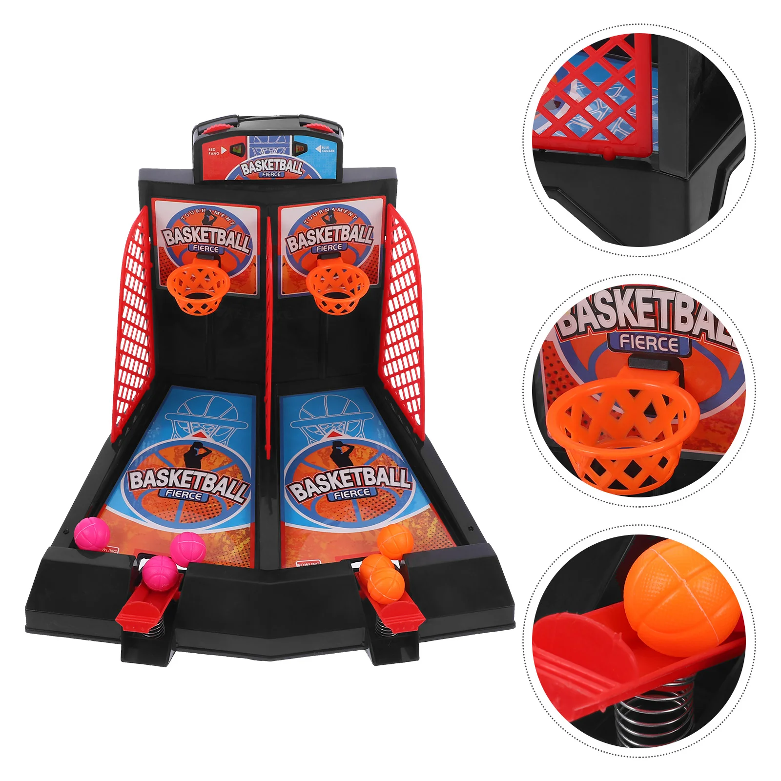 

Mini Desktop Basketball Shooting Game Toy Double People Parent-Child Interactive Table Battle Toy Anti Stress For Children Gift