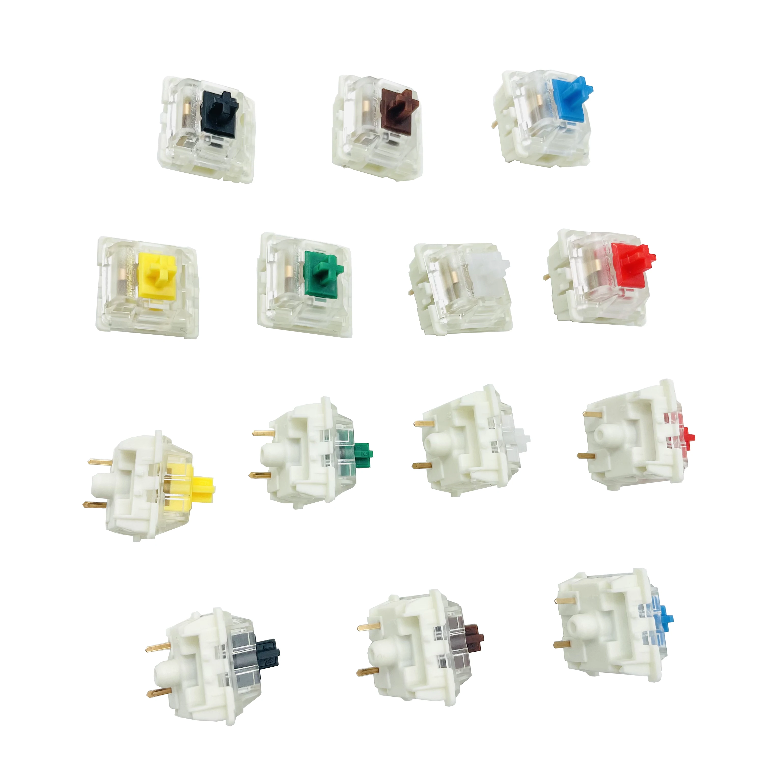 Gateron Smd Pin Hot Swap Rgb Switches Preto Vermelho Marrom Azul Claro Verde Amarelo Apto para Teclado Mecânico Gk61gk64 Rk68 - Imagem 6