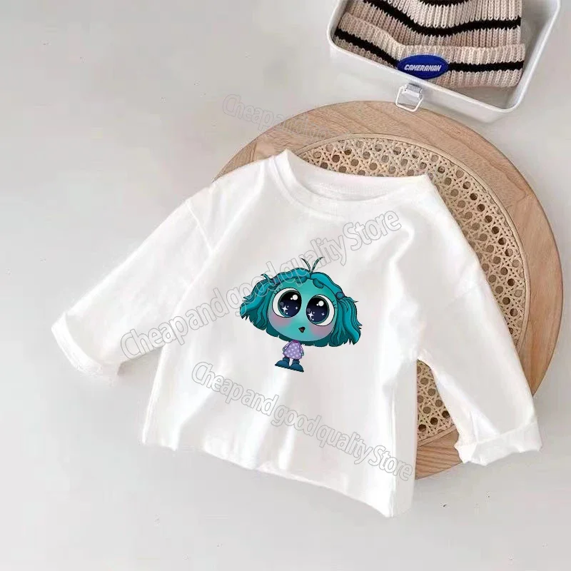 thumbnail image 1 of Camiseta de manga larga con estampado circular para niños y niñas, ropa de otoño, Tops de cuello redondo de dibujos animados de Anime, 1 of 5