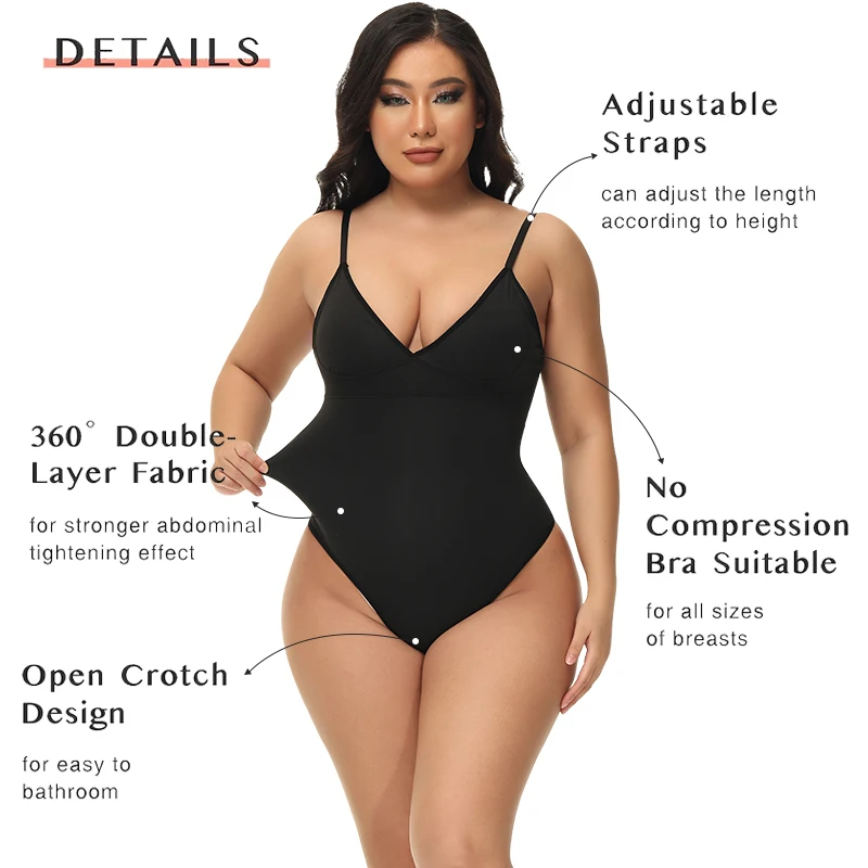 Thong Low Back Seamless Bodysuit For Women Tummy Control Body Shaper Push Up Corset Modeling Underwear Breathable Shapewear