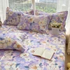 Bonenjoy Floral Style Bedsheet Pure Cotton Bed Cover Elastic Fitted Sheet Soft Mattress Protector 침대시트 (Pillowcasae Need Order) 5