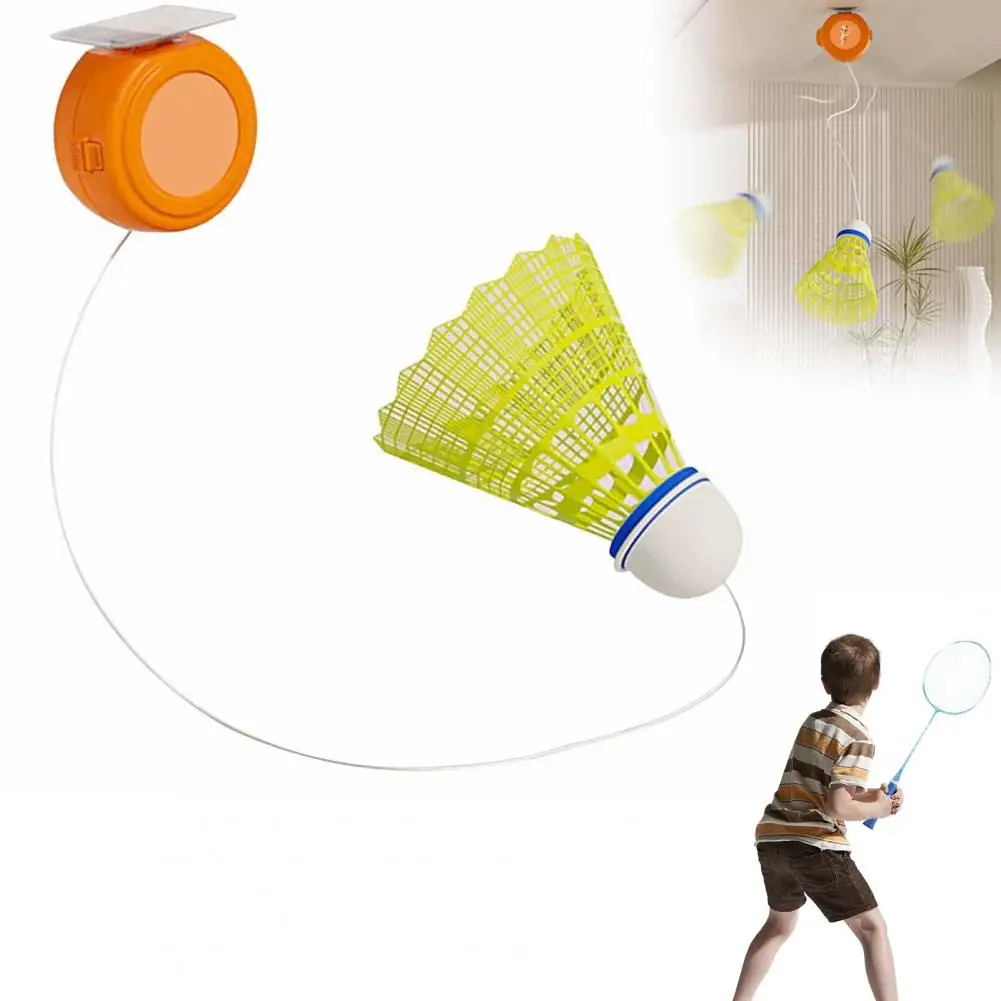 9cm Badminton Rebound Trainer Self Training Tool With Elastic Rope Simple Installation Badminton Indoor Trainer Set