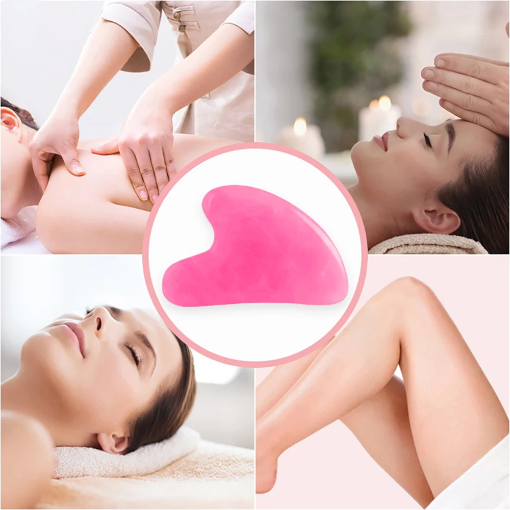 Gua Sha Board Facial Massager Resin Face SPA Massager Gua Sha Board Facial Skin Care Scraping Beauty Health Tools Lymphatic Drainage Chinese Medical Treatment