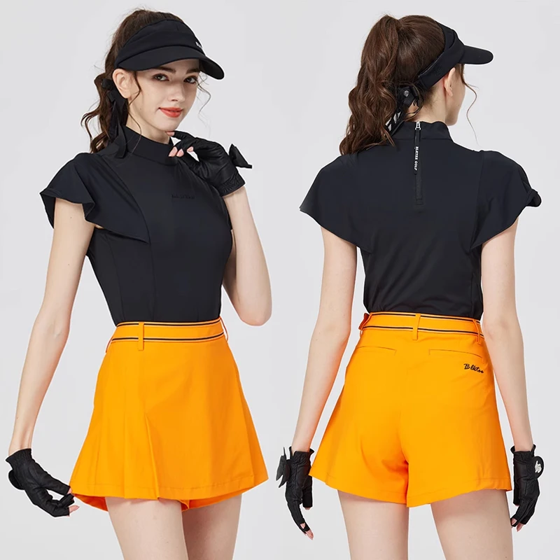 BG new golf ladies skirt fashion breathable quick dry short skort woman tennis badmintion sports shorts female golf clothes