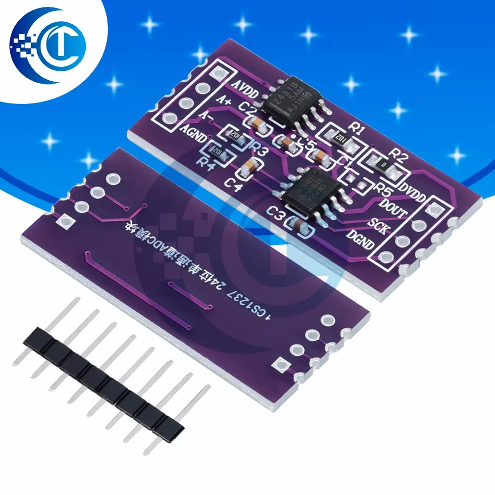 CS1237 24-bit ADC Module Onboard TL431 External Reference Chip Single ...