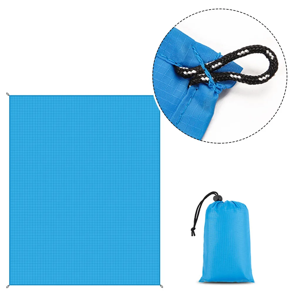 

Solid Color Beach Mat Portable Multifunctional Outdoor Camping Mat Lawn Mat Encrypted Polyester Fabric Outdoor Accesseries