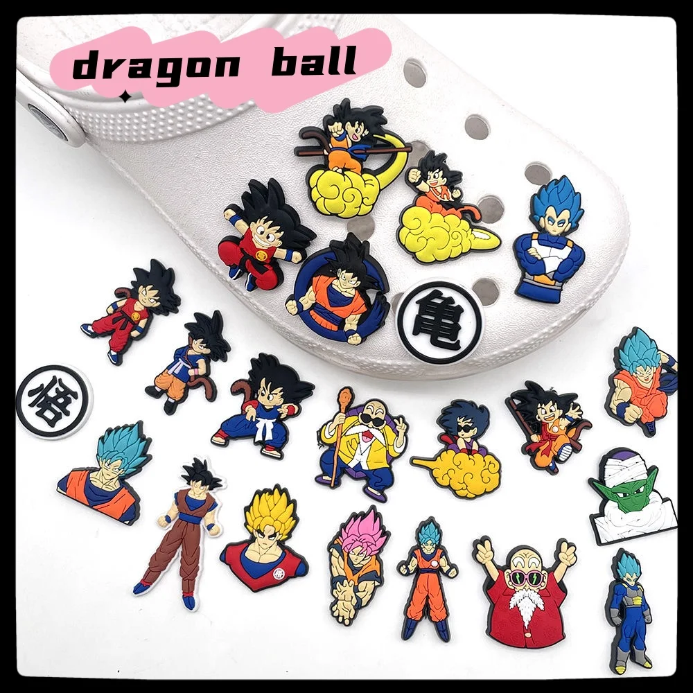 dragon ball fun shoe buckle diy hole shoe assembly buckle three-dimensional detachable anime cartoon character patch unisex